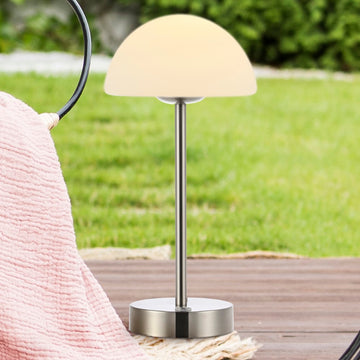 Xavier 12.5" Modern Minimalist Iron Rechargeable Integrated LED Table Lamp - JONATHAN Y